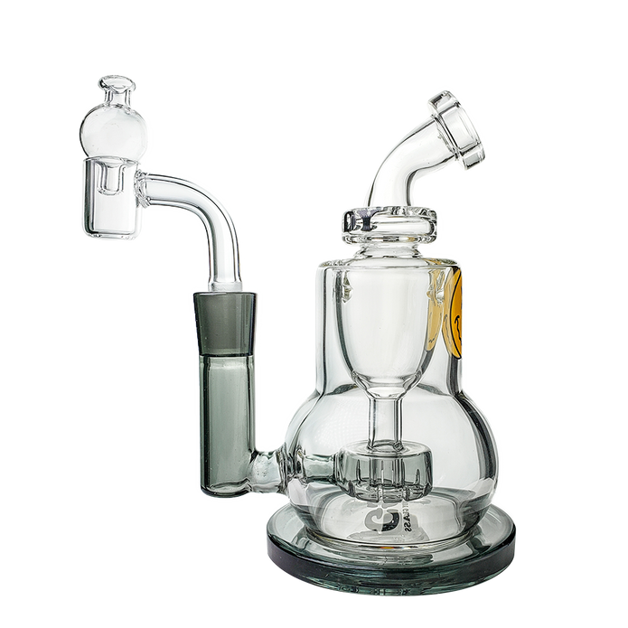 Smoke Goody Glass The Chief mini incycler rig with quartz banger and bubble carb cap