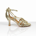 Grace Golden latin dance sandals four straps
