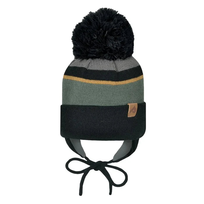 Grey Tuque With Ear Flaps