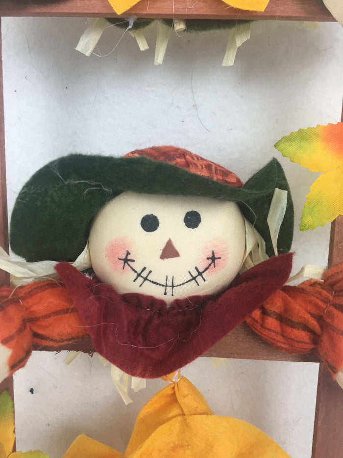 Harvest 3 Scarecrow Welcome Wall Hanging