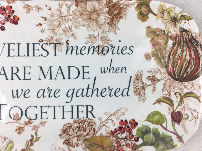 Harvest Loveliest Memories Melamine Platter