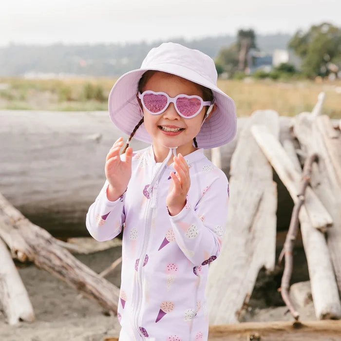 Heart shaped polarized sunglasses