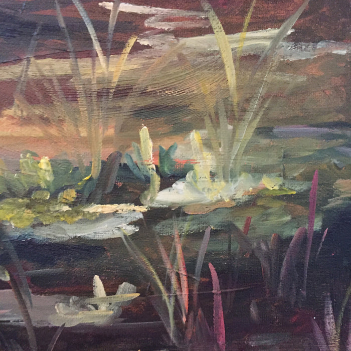 Heron painting Jenny Moss - Christenberry Collection