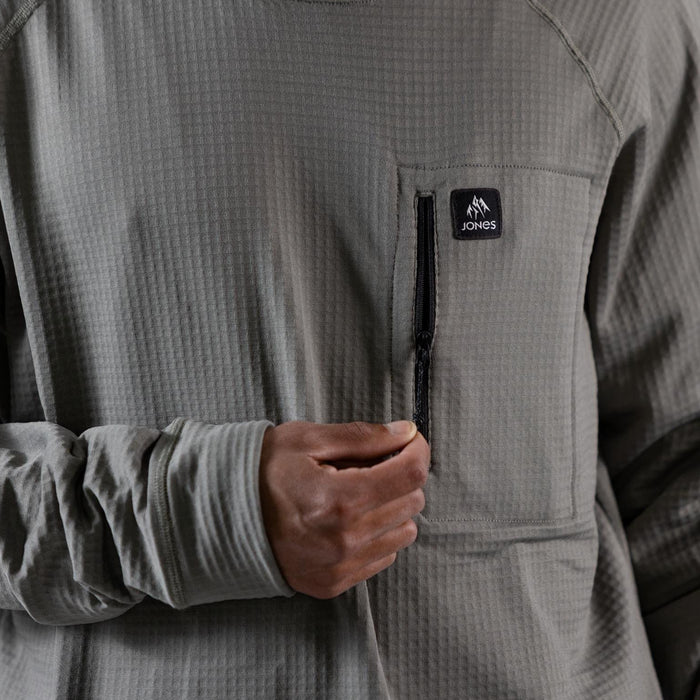 Jones Flagship Recycled Grid Fleece Sweater 2023 - Men