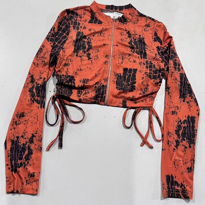 Ladies' Fashion Scale Printed Autumn Winter Pants Set