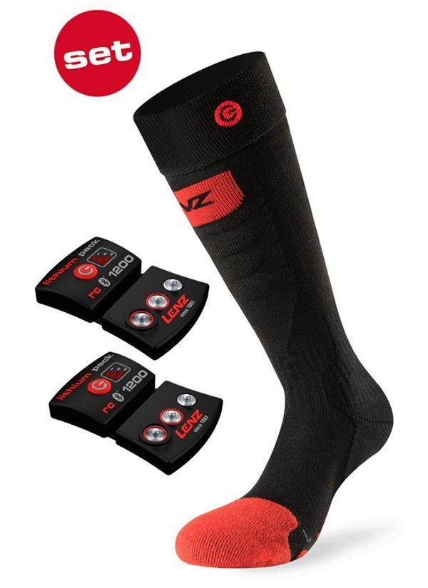 Lenz Lithium Pack rcb 1200 5.0 Sock ToeCap Slimfit Merino Silk - Comor - Go Play Outside