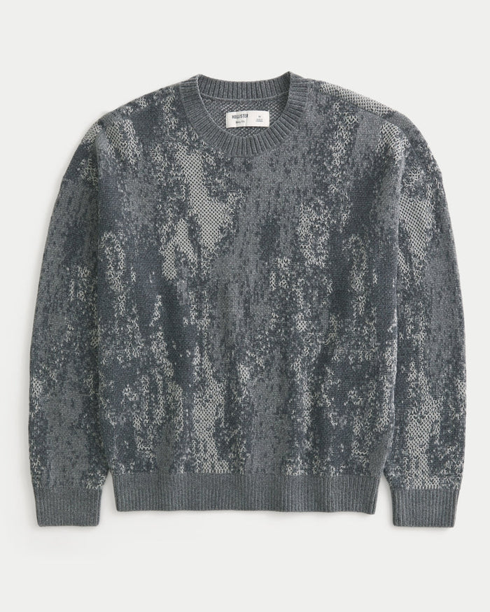 Long-Sleeve Seamless Fabric Slash-Neck Top