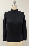 Luxurious Black Mock Neck Sweater