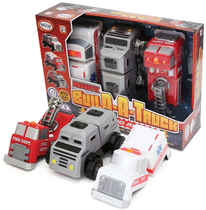 Magnetic Build A Truck Fire and Rescue