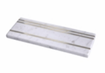 Marble & Brass Inlay Food Board