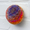 Midi Puff Sculpture in Olive Wood Frame | Sunset