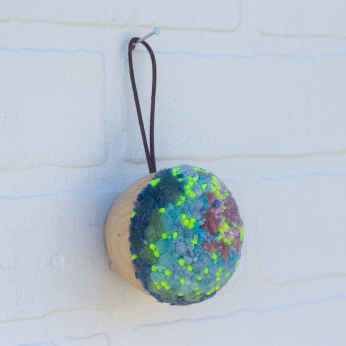 Mini Puff Ornament | Pink + Blue