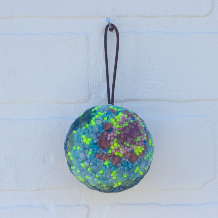 Mini Puff Ornament | Pink + Blue