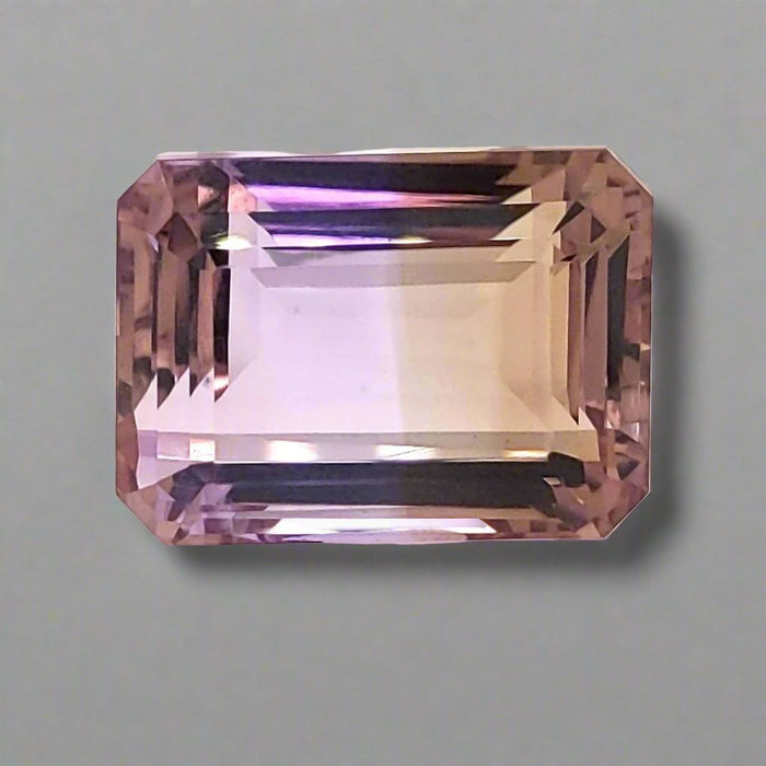 Natural Big Size Ametrine Bolivia Faceted | Rectangle Shape | Size:23x17mm - The LabradoriteKing