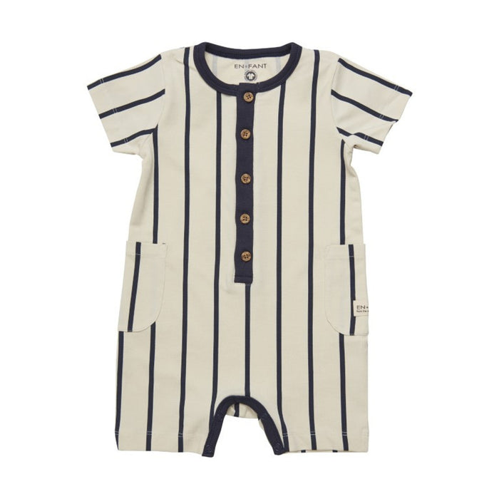 Neutral Striped Playsuit