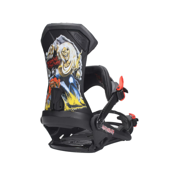 Nitro Team x Iron Maiden Snowboard Bindings 2023