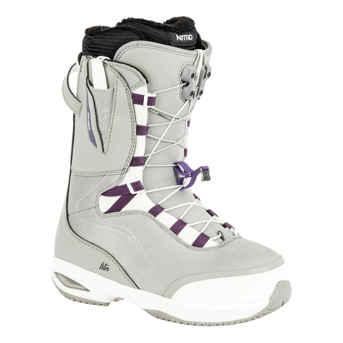 Nitro Women's Faint TLS Snowboard Boots 2024 Grey/Purple