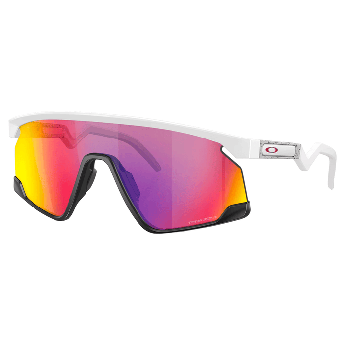 Oakley BXTR Sunglasses Matte White Matte Black/Prizm Road - Comor - Go Play Outside