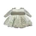 Olive Green Lace Girl Dress