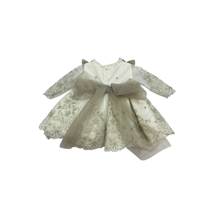 Olive Green Lace Girl Dress