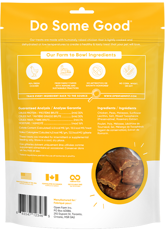 Open Farm Dehydrated Chicken Dog Treats