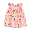 Organic Cotton Sleeveless Ruffle Medallion Dress for Babies - Tropical Jungle By Viverano