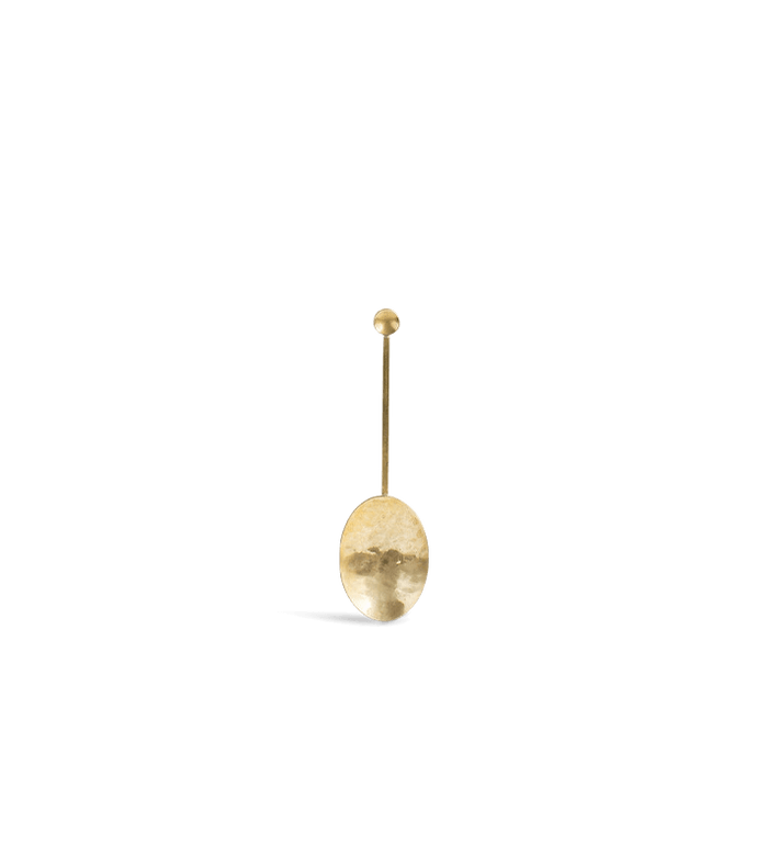 Oval Serving Spoon - Brass