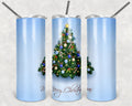Pastel Christmas Tree  20oz Skinny Tumbler - Stainless Steel