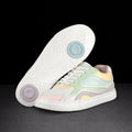 Pastel low-top Fuego dance shoes with silver flame detail