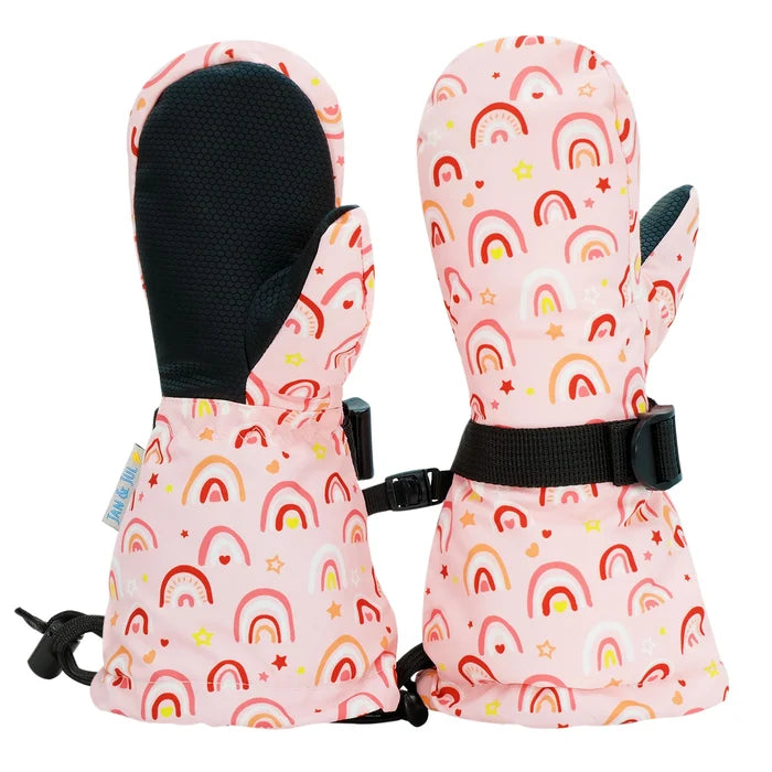 Pink Rainbow Toasty Waterproof Snow Mitten