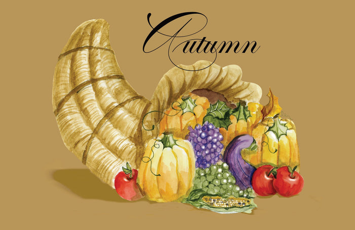 PM132 Cornucopia Paper Placemats