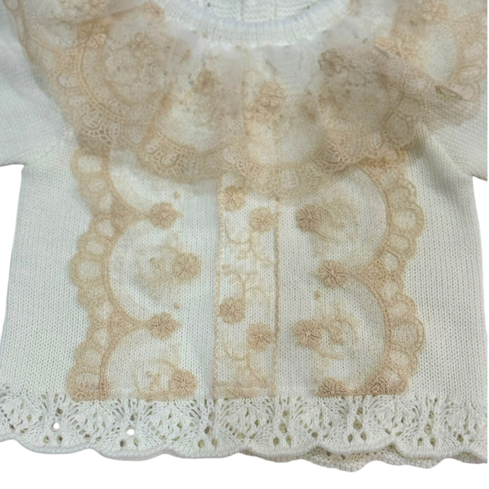 Portia 3-piece White knitted set