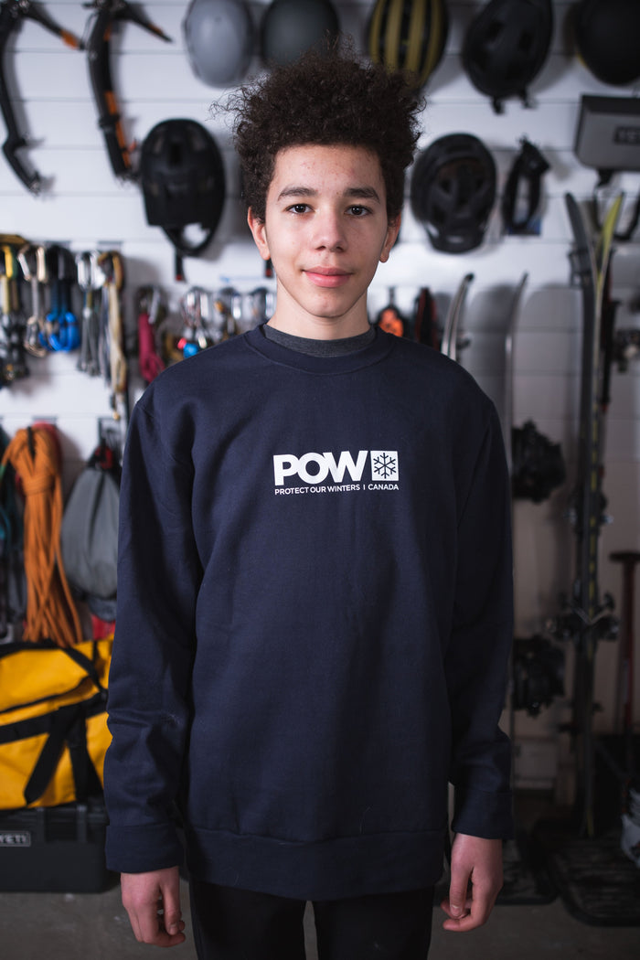 POW Canada Logo Crew Navy - Comor - Go Play Outside
