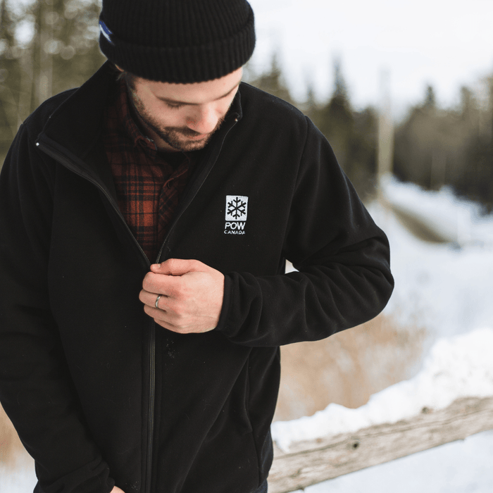 POW Canada Snowflake Fleece Black - Comor - Go Play Outside