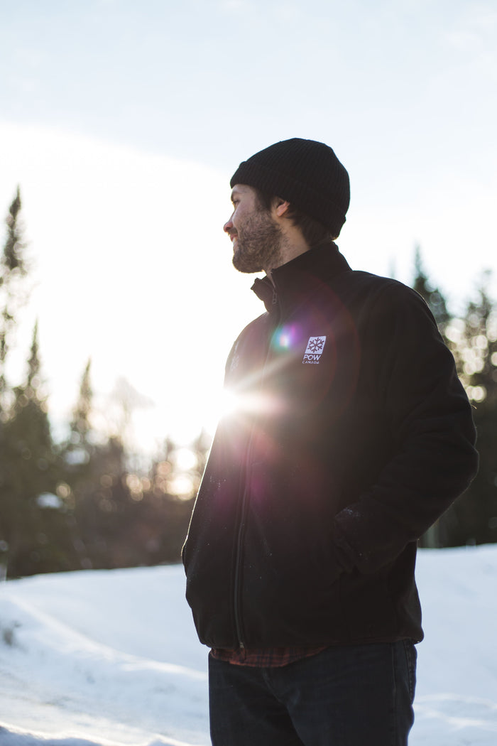 POW Canada Snowflake Fleece Black - Comor - Go Play Outside