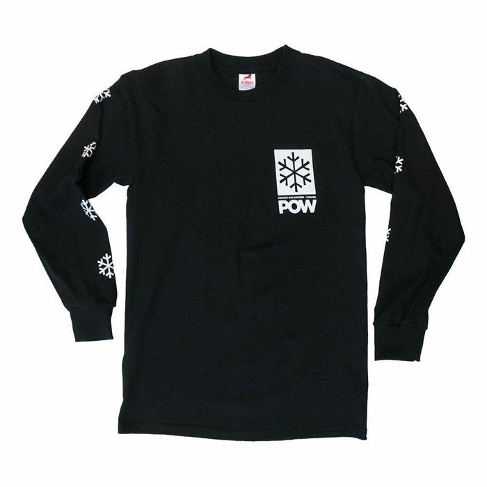 POW Stacked Logo Long Sleeve - Black - Comor - Go Play Outside