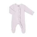 Purple Modal Zipper Footie Frill