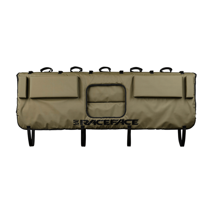 Race Face T2 Mid Tailgate Pad Olive - Comor - Go Play Outside
