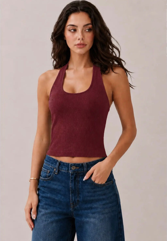 Red Halter Top