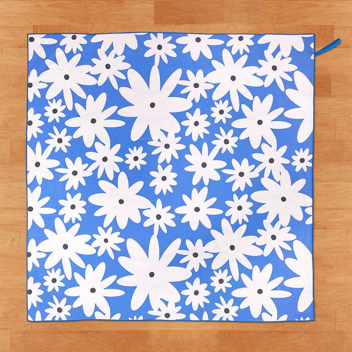 Reversible Microfiber Beach Blanket, Posh Wave