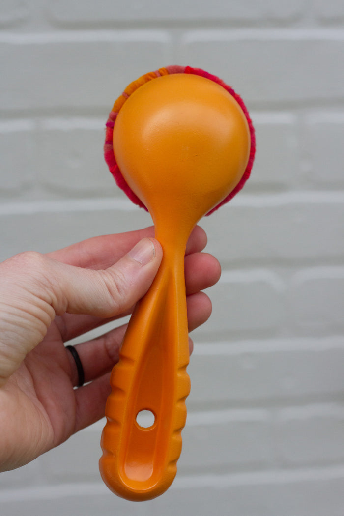 Ribbed Scoop Puff | Painted Orange