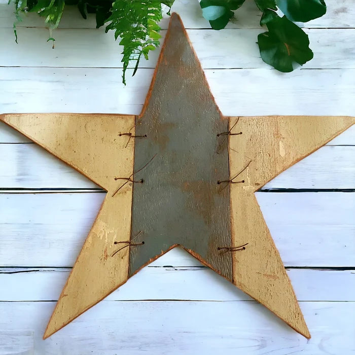 Rustic Reclaimed Wood Texas Barn Star – Handmade Farmhouse Wall Decor – 26 x 26