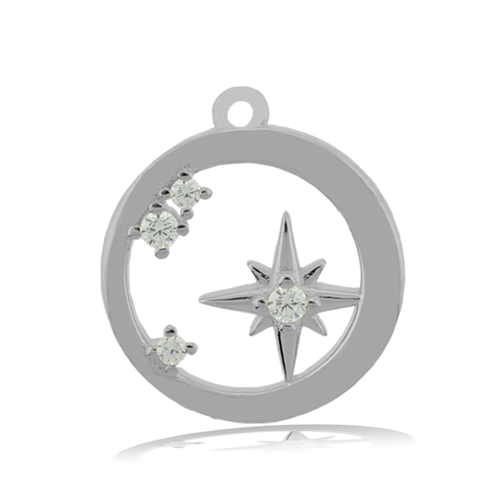 Rutilated Quartz Gemstone Bracelet with What is Meant To Be Sterling Silver Charm