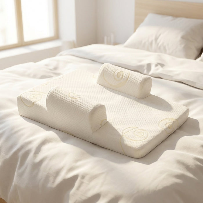 Safe and Clean Infant Sleep Positioner, shown in a room setting