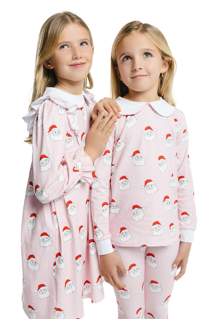 Santa Pastel Girl 2-pc PJ Pajamas