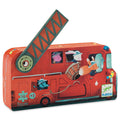Silhouette Puzzle Fire Truck
