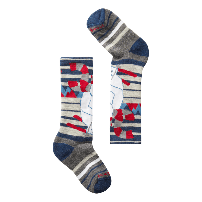 Smartwool Kids Wintersport Yeti Sock Alpine Blue - Comor - Go Play Outside
