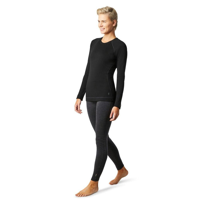 Smartwool Women's Classic Thermal 250g Merino Baselayer Crew Top Black - Comor - Go Play Outside