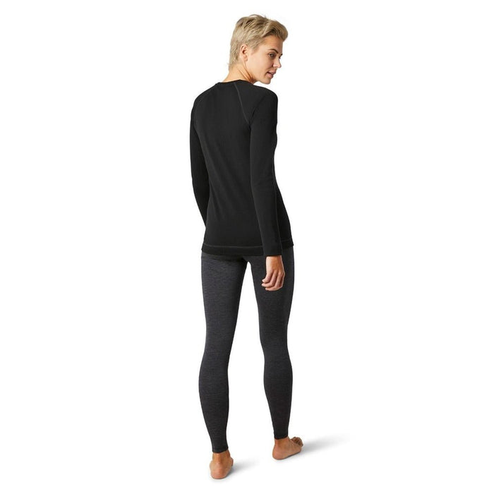 Smartwool Women's Classic Thermal 250g Merino Baselayer Crew Top Black - Comor - Go Play Outside