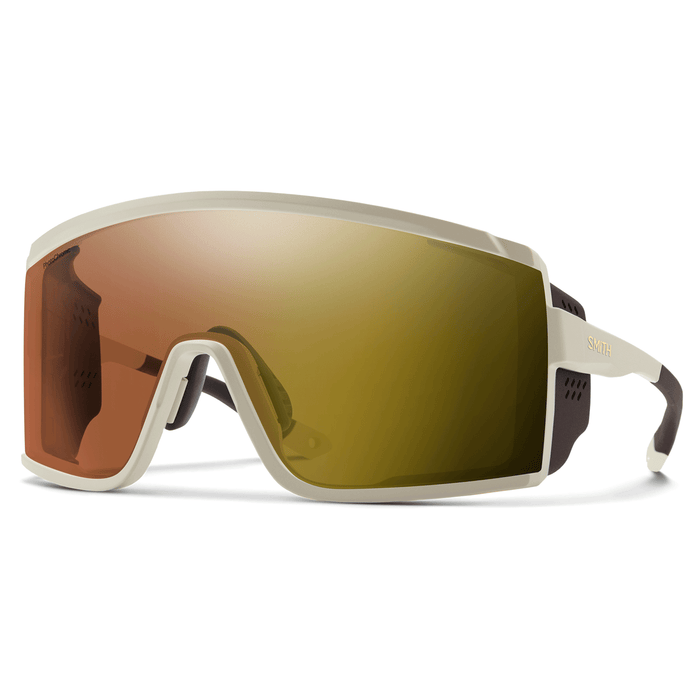 Smith Pursuit Sunglasses Matte Bone/ChromaPop Glacier Photchromic Copper Gold Mirror + Clear - Comor - Go Play Outside